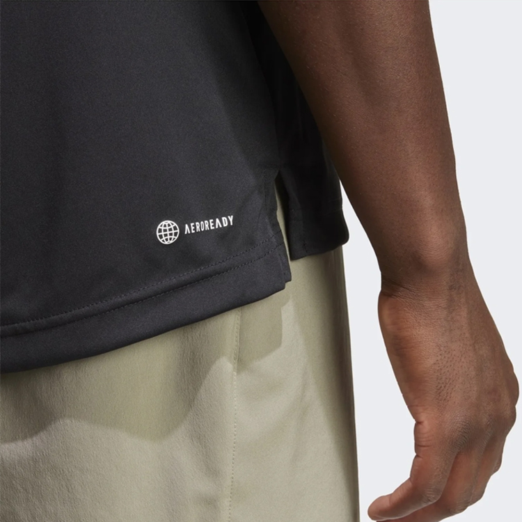  Polo pt bărbați Adidas CLUB 3STR POLO S Negru  photo 3