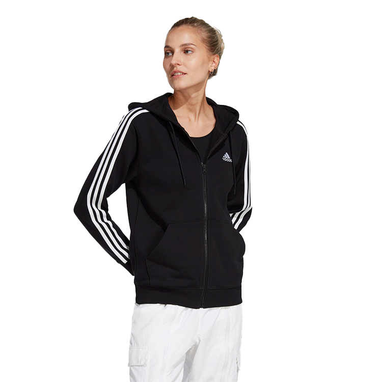 Hanorac Adidas W 3S FT FZ R HD L Negru Femei photo 2