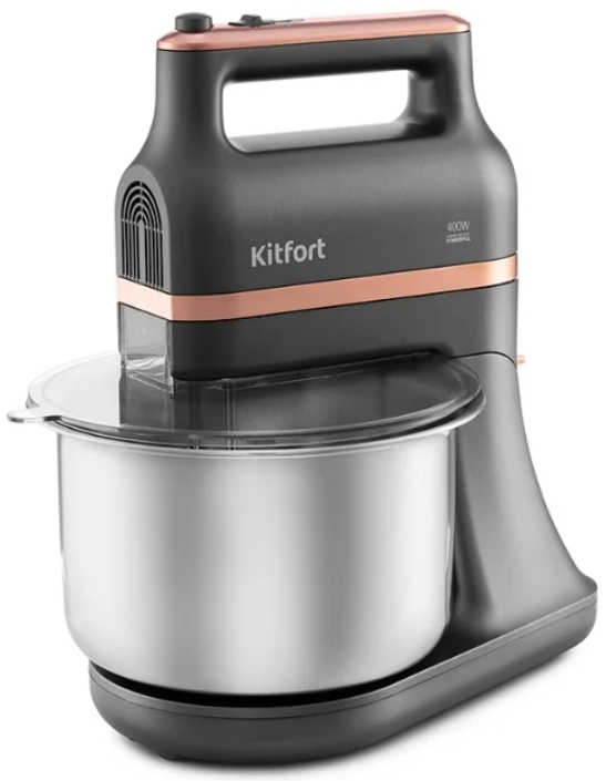 Миксер Стационарный Kitfort KT1369 / 5 скоростей / Черный photo 3