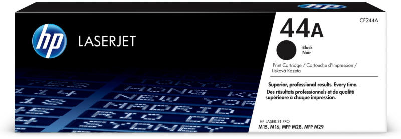 HP 44A Black Original LaserJet Toner Cartridge (CF244A); (for HP LaserJet Pro M28a, M28w) photo 1