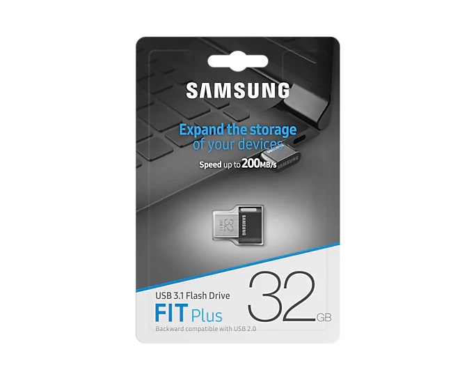 32GB USB3.1 Samsung Fit Plus, Space Gray, Ultra-small (Up to: Read 200 MByte/s) photo 6