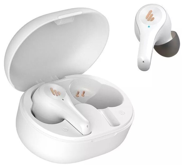 Edifier X5 White True Wireless Stereo Earbuds,Touch, Bluetooth v5.0 aptX, IPX5, CVC 8.0 Voise Reduction, Dual MIC Array, Up to 10m connection distance, Battery Lifetime (up to) 6 hr, ergonomic in-ear photo 1
