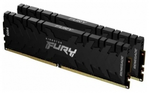 32GB (Kit of 2*16GB) DDR4-2666  Kingston FURY® Renegade DDR4, PC21300, CL13, 1.35V, Symmetric BLACK Large heat spreader, Intel XMP Ready  (Extreme Memory Profiles) thumbnav 1