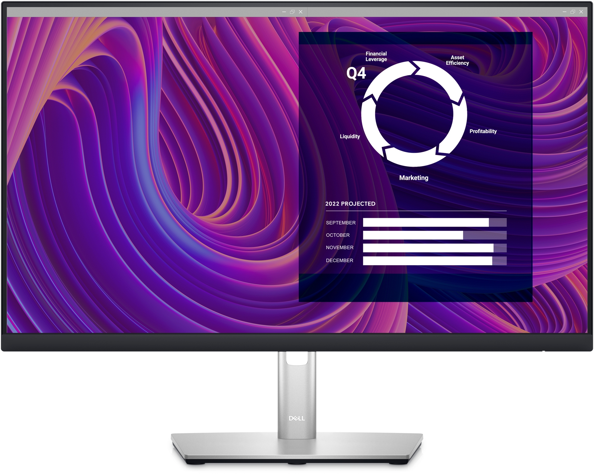 23.8" DELL IPS LED P2423D Ultrathin Bezel Black (5ms, 1000:1, 350cd, 2560x1440, 178°/178°, DisplayPort, HDMI, Pivot, Height-adjustable, USB Hub: 4xUSB3.2, VESA   ) photo 1