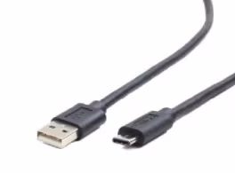 Cable USB2.0/Type-C - 1m - Cablexpert CCP-USB2-AMCM-1M, 1m, USB 2.0 A-plug to type-C plug, Black
