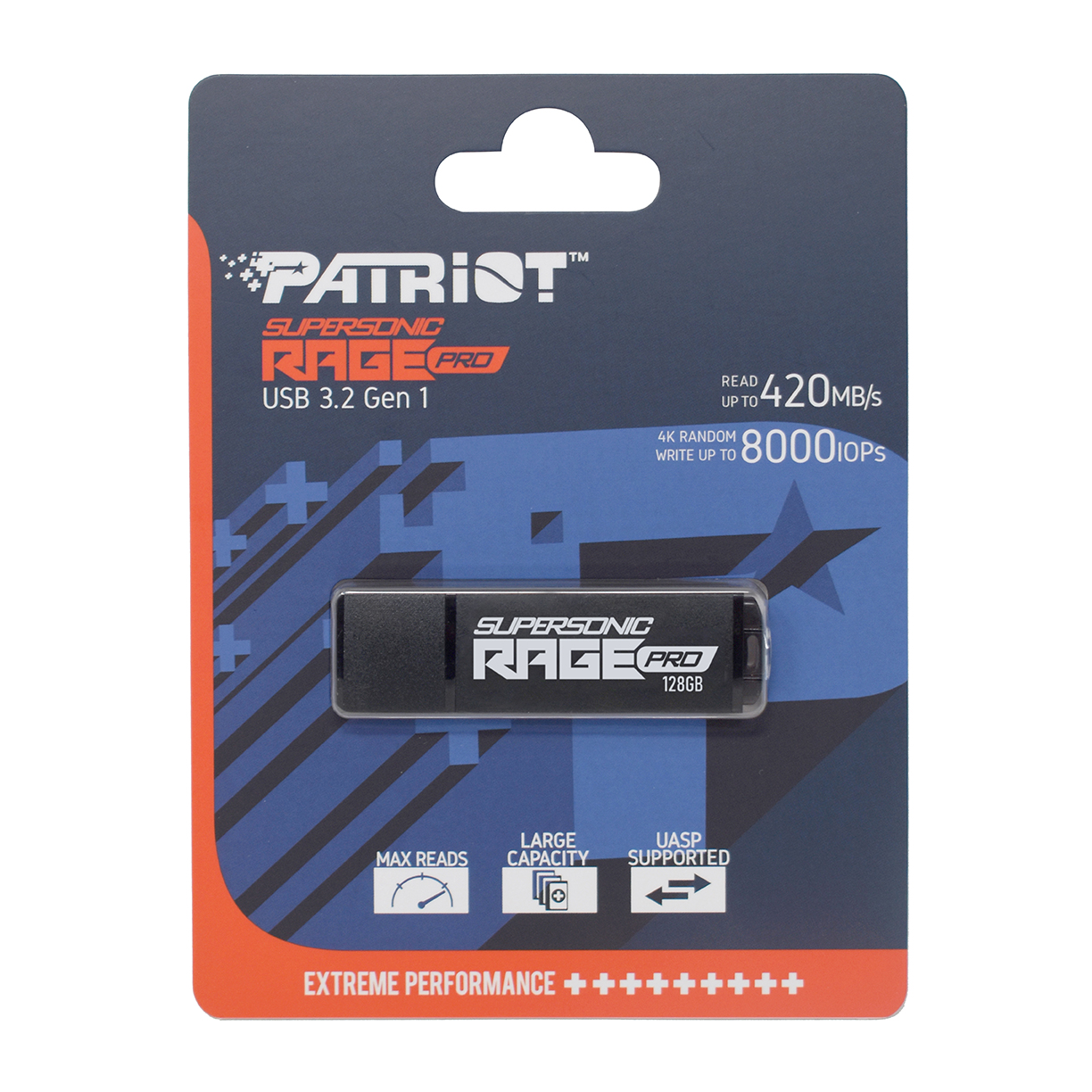 Флеш-накопитель USB Patriot Supersonic Rage Pro / 128GB / 420MB/s photo 6