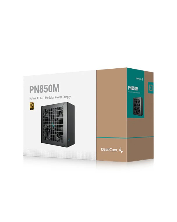 PSU DEEPCOOL "PN850M", 850W, ATX12V V3.1/ PCI-E5.1, 80 PLUS® Gold, Full Modular, Active PFC + Full Bridge SRC LLC + DC to DC, 120mm FDB Fan with PWM, +12V (70.5A), 20+4 Pin, 2xCPU(4+4Pin), 8x SATA, 3xPCI-E(6+2pin), 2x Peripheral, 1x 12V-2x6(16pin), ErP 20 photo 6
