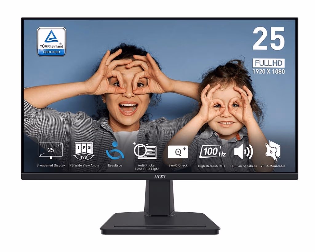 24.5” Монитор MSI PRO MP251/ 1ms/ 100Hz/ Black 