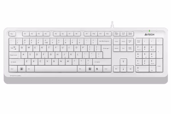 Tastatura A4TECH FK10/ USB/ 1.5m/ White/Grey 