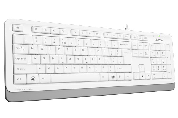 Клавиатура A4TECH FK10/ USB/ 1.5m/ White/Grey photo 3