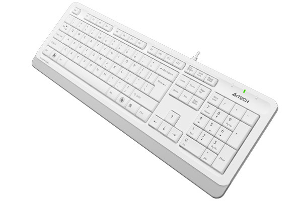 Клавиатура A4TECH FK10/ USB/ 1.5m/ White/Grey photo 4