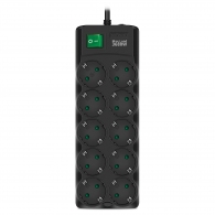 Surge Protector SVEN SF-10E-16/ 10 Sockets/ 3680W/ 3.0m/ Black thumbnav 2