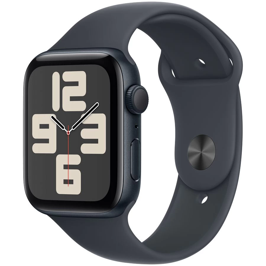 Умные часы Apple Watch SE 2024 GPS 44mm Midnight Aluminium Case with Midnight Sport Band - M/L (MXEK3QI/A) photo 1 Умные часы Apple Watch SE 2024 GPS 44mm Midnight Aluminium Case with Midnight Sport Band - M/L (MXEK3QI/A) photo 1
