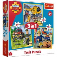 Trefl 34844 Puzzles 3In1 Fireman Sam In Action thumbnav 1