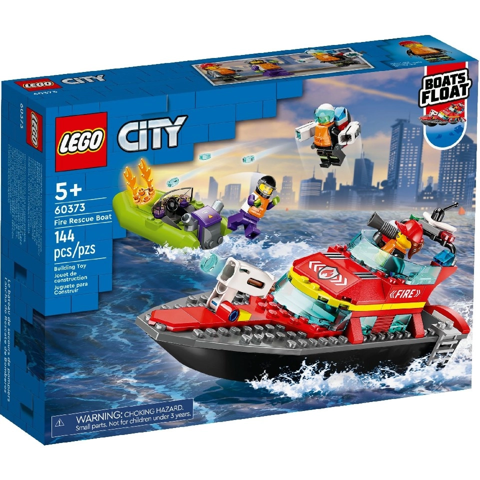 LEGO City 60373 Пожарно-спасательная лодка