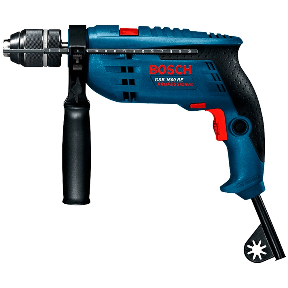 Дрель ударная Bosch GSB 1600 RE, 0601218121