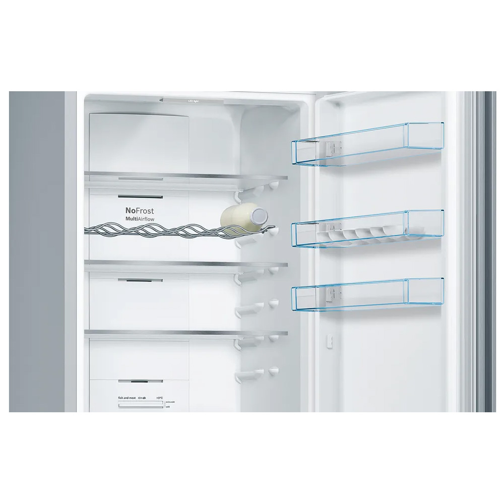 Холодильник двухдверный Bosch KGN392LDC / 368 л / 203 см / D / Серебристый photo 4