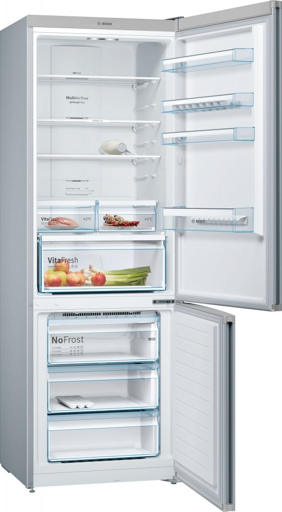 Frigider cu doua usi Bosch KGN49XL306 / 435 l / 203 cm / G / Argintiu photo 2