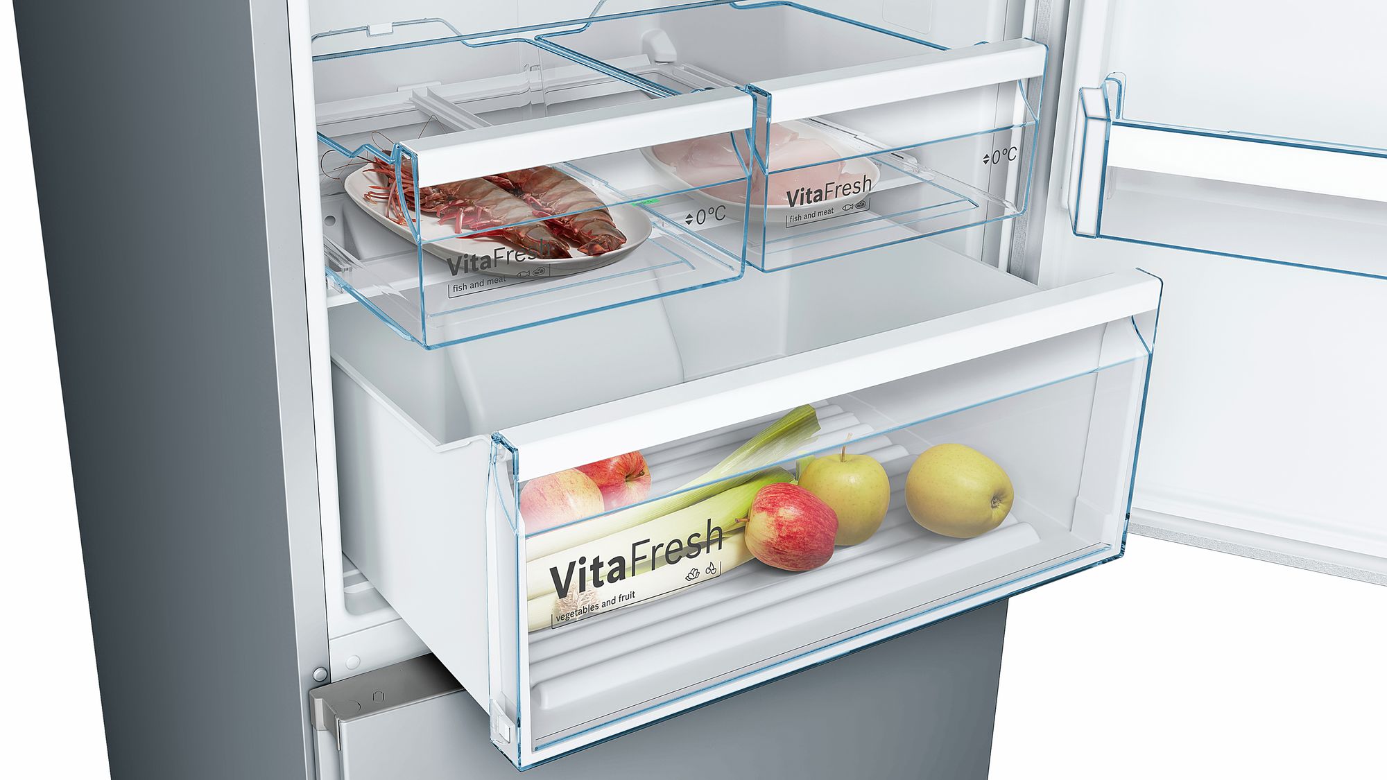 Frigider cu doua usi Bosch KGN49XL306 / 435 l / 203 cm / G / Argintiu photo 6