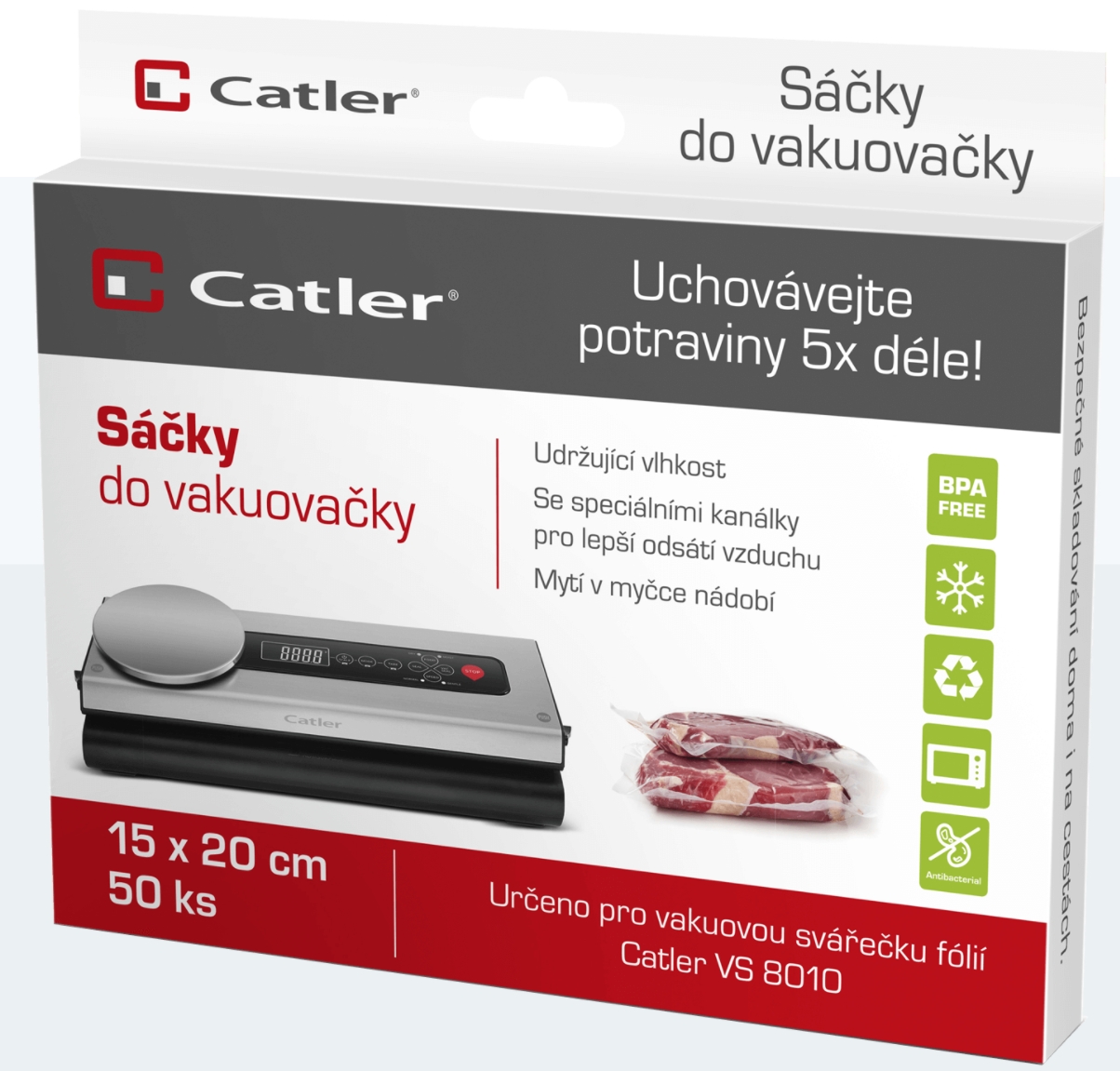 Pelicula vacuum Catler Vacuum bag 15*20 cm, 50 buc photo 1 Pelicula vacuum Catler Vacuum bag 15*20 cm, 50 buc photo 1