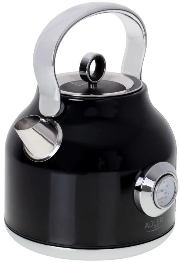 Fierbator de apa electric Adler AD1346b, 1.7 l, 2200 W, Negru