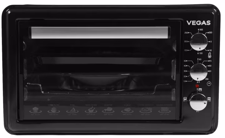 Cuptor electric Vegas VEO 4536B, 36 l, 1500 W, Negru 