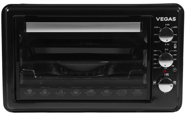 Cuptor electric Vegas VEO 4536B, 36 l, 1500 W, Negru photo 
