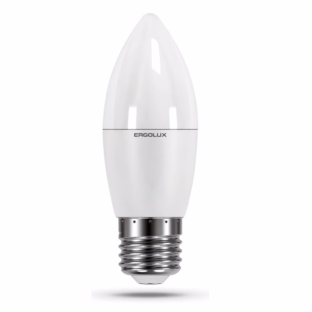 Светодиодная лампа Ergolux LED-C35-7W-E27-6K 