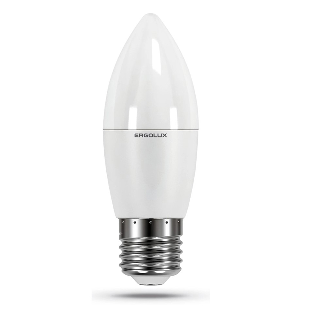 Bec LED Ergolux LED-C35-7W-E27-6K photo 1