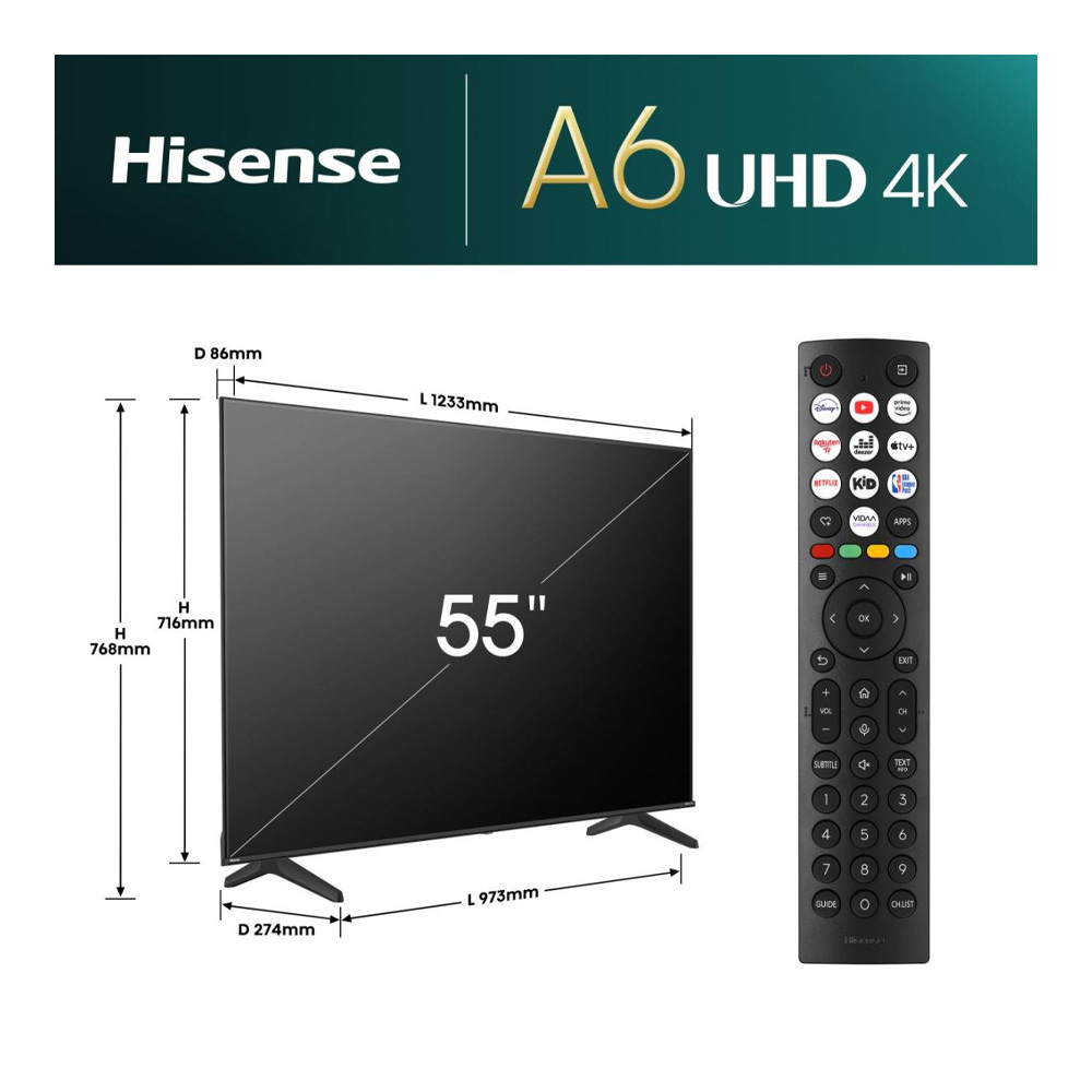 Televizor Hisense 55A6N / 55" / LED / UHD 4K photo 5