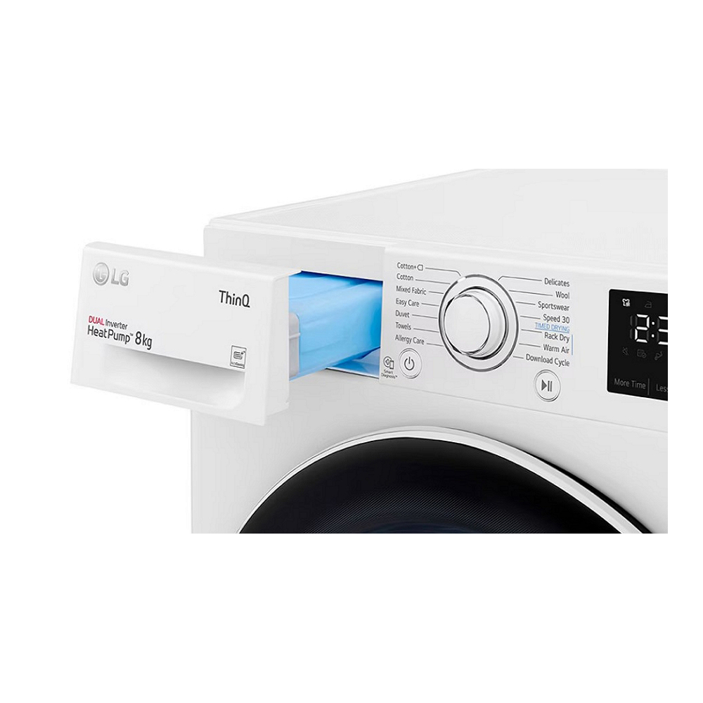 Сушильная машина LG RH80V3AV6N / 8 кг / A++ / Белый photo 4