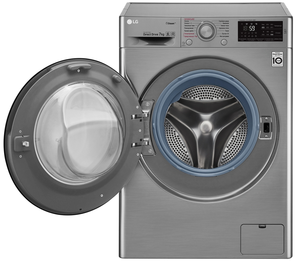Стиральная машина LG F2J5HS6S 7 кг / 1200 об/мин / A / Нержавеющая сталь photo 4