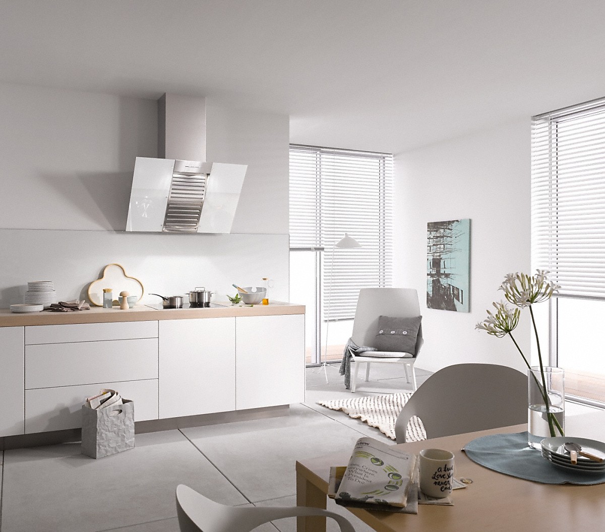 Вытяжка Miele DA 6096 W White Wing / Наклонная / До 18 кв.м / Белый photo 3