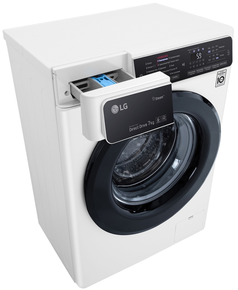 Стиральная машина LG F2H5HS6W 7 кг / 1200 об/мин / A / Белый/беж photo 6