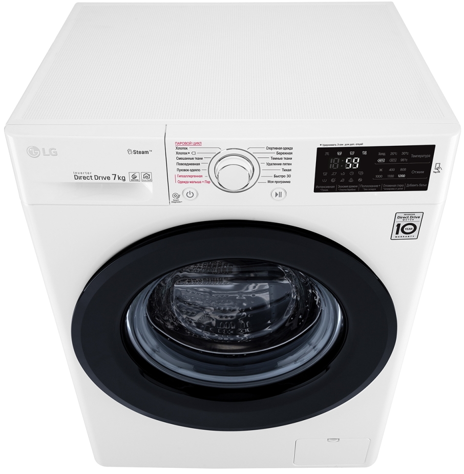 Стиральная машина LG F2M5HS6W 7 кг / 1200 об/мин / A / Белый photo 10