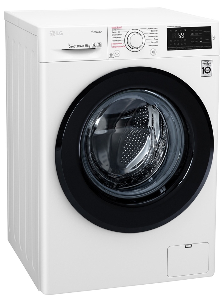 Стиральная машина LG F4M5VS6W 9 кг / 1400 об/мин / A / Белый photo 10