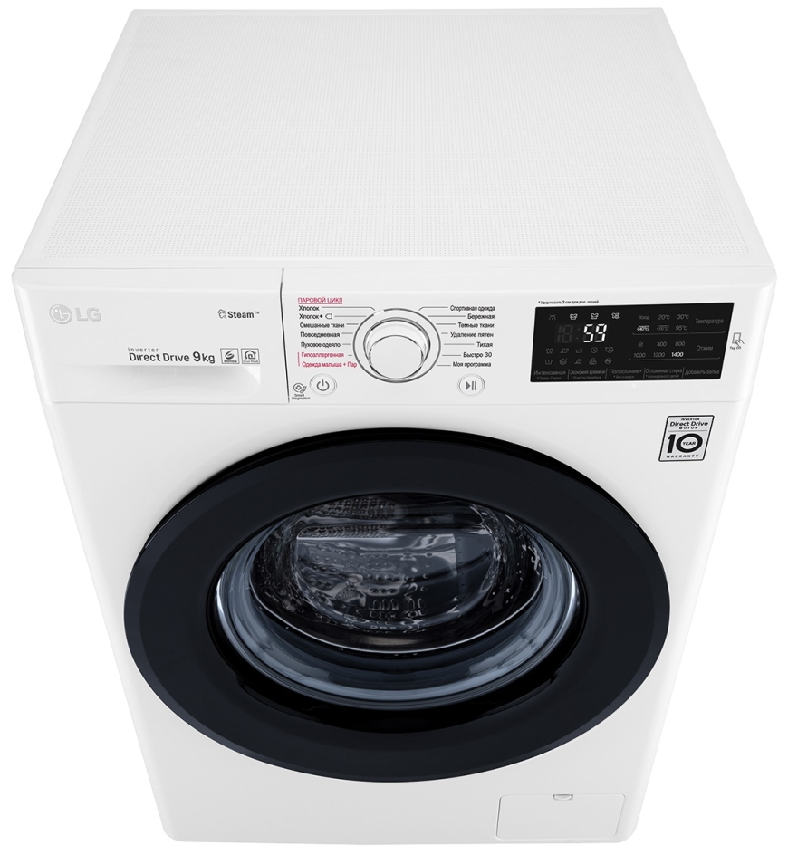 Стиральная машина LG F4M5VS6W 9 кг / 1400 об/мин / A / Белый photo 5