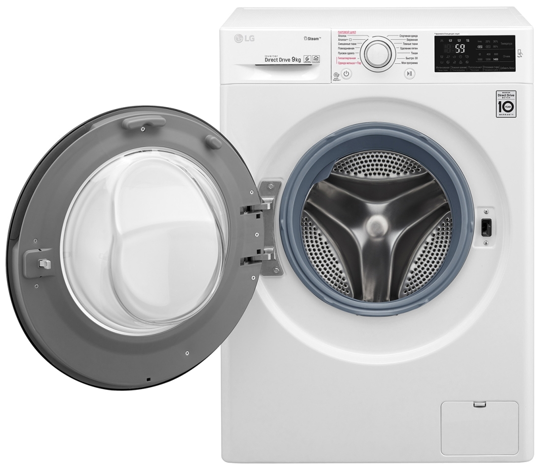 Стиральная машина LG F4M5VS6W 9 кг / 1400 об/мин / A / Белый photo 8