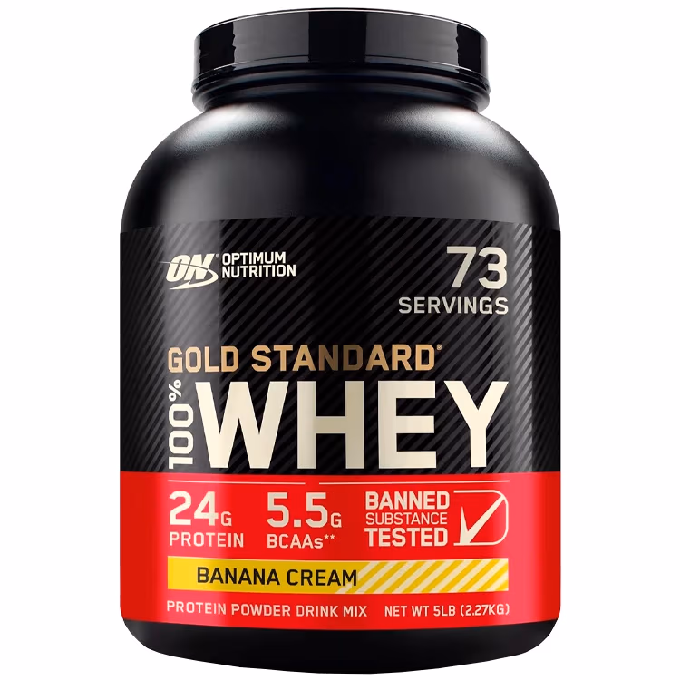 Сывороточный протеин Optimum Nutrition Gold Standard 100% WHEY Banana Cream 5lb