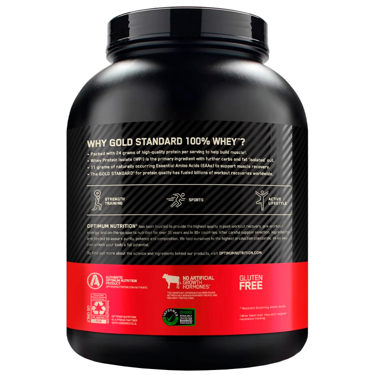 Сывороточный протеин Optimum Nutrition Gold Standard 100% WHEY Banana Cream 5lb/2.26 кг photo 3