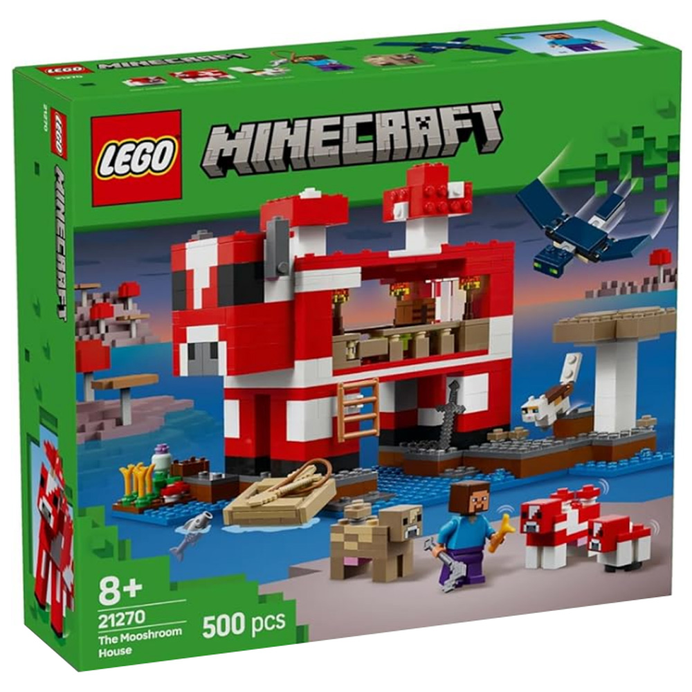 Constructor Lego Minecraft The Mooshroom House 21270 de la 8+ ani photo 1