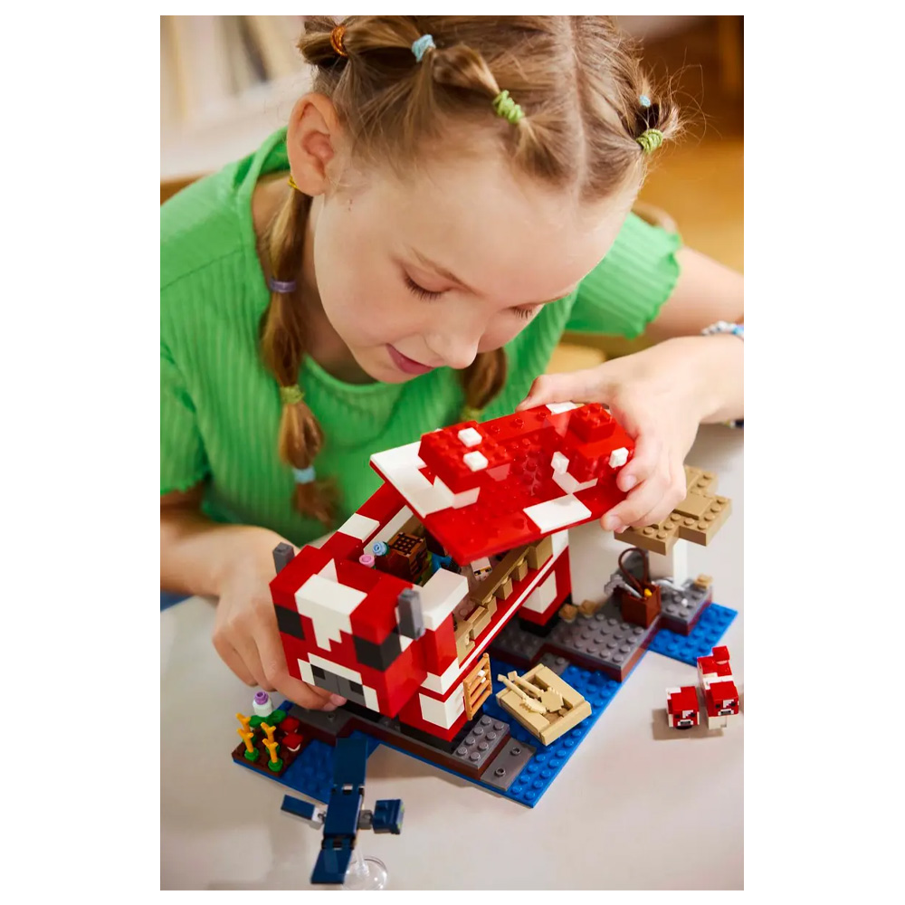 Constructor Lego Minecraft The Mooshroom House 21270 de la 8+ ani photo 4