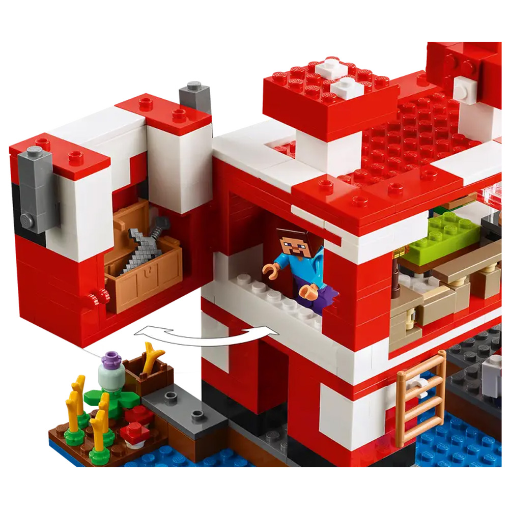 Constructor Lego Minecraft The Mooshroom House 21270 de la 8+ ani photo 6