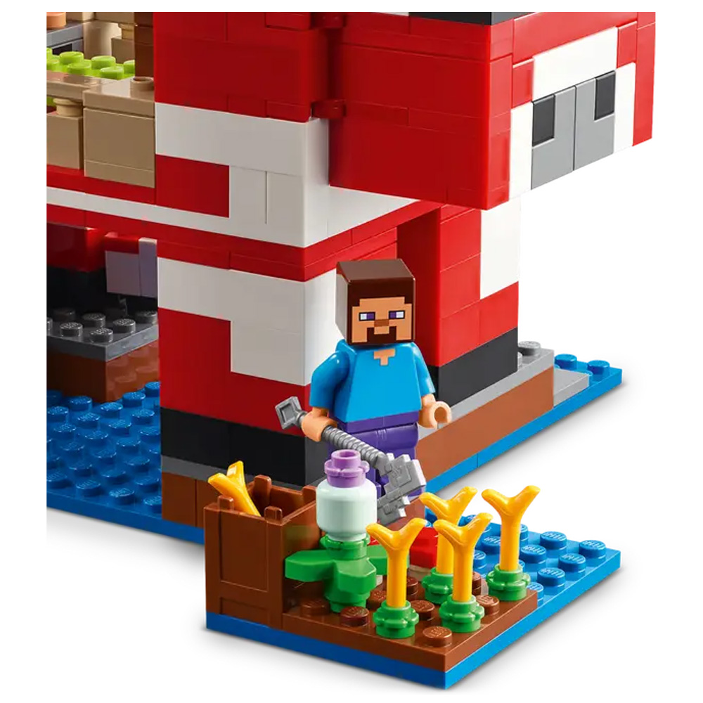Constructor Lego Minecraft The Mooshroom House 21270 de la 8+ ani photo 7