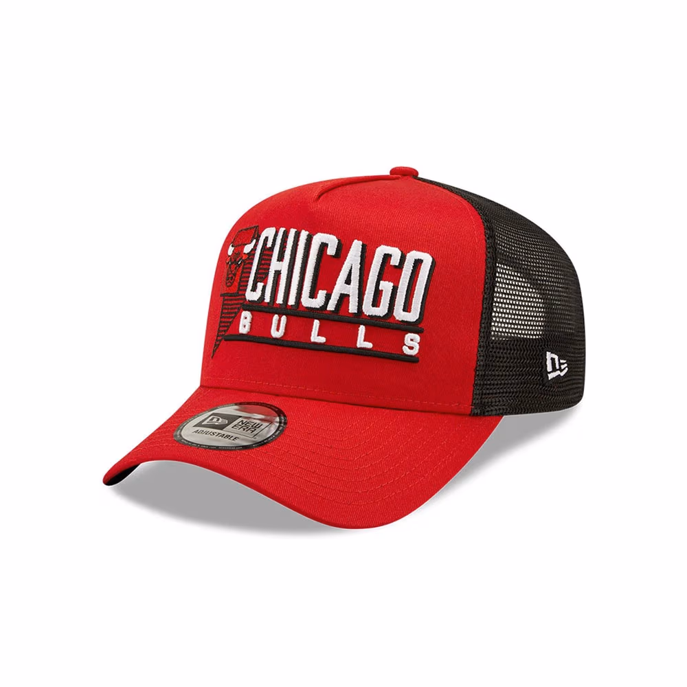Chipiu New Era Wordmark Graphic Trucker Bulls   