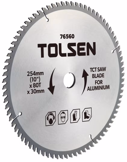 Disc circular pentru aluminiu 305x30mm 100T Tolsen 