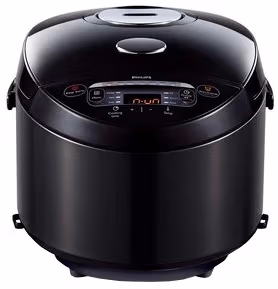 Multifierbator Philips HD3167/70, 5 l, 980 W, 14 programe, Negru
