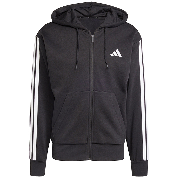 Hanorac pt bărbați Adidas M 3S FL FZ HD S Negru photo 3
