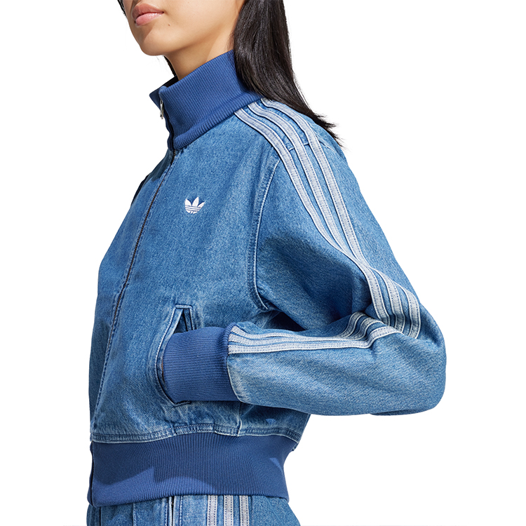 Jacheta Adidas DENIM TT XXS Albastru Femei photo 7