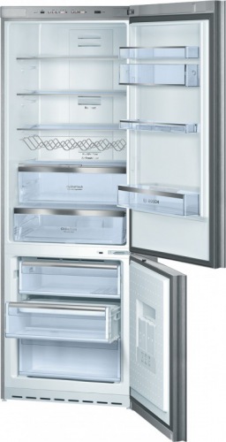 Frigider cu doua usi Bosch KGN49S70 / 389 l / 200 cm / A+ / Gri photo 1